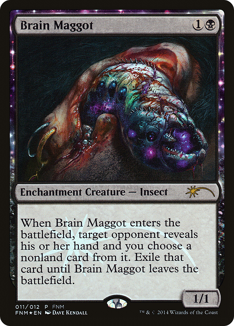 Brain Maggot (FNM-011) [Misc] Friday Night Magic 2014 Foil MTG Single Wizards of the Coast