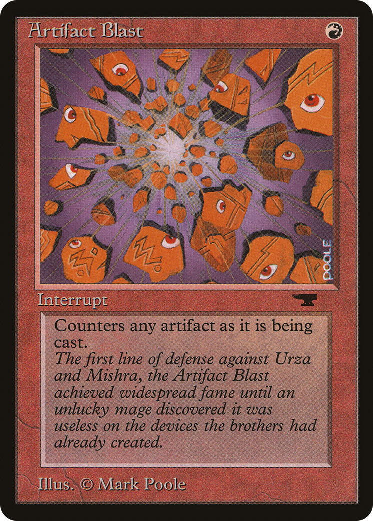 Artifact Blast (ATQ-022) [Oldschool] Antiquities MTG Single Wizards of the Coast