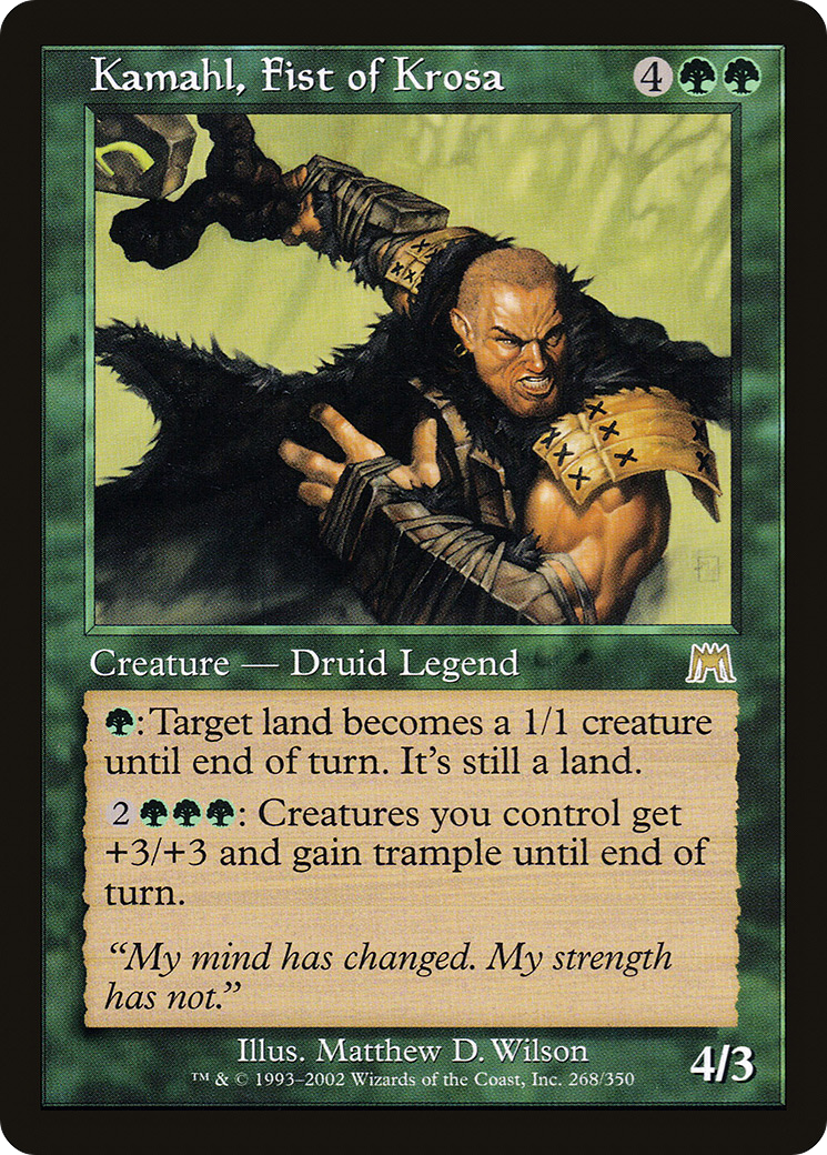 Kamahl, Fist of Krosa (ONS-268) [Onslaught] Foil MTG Single Wizards of the Coast