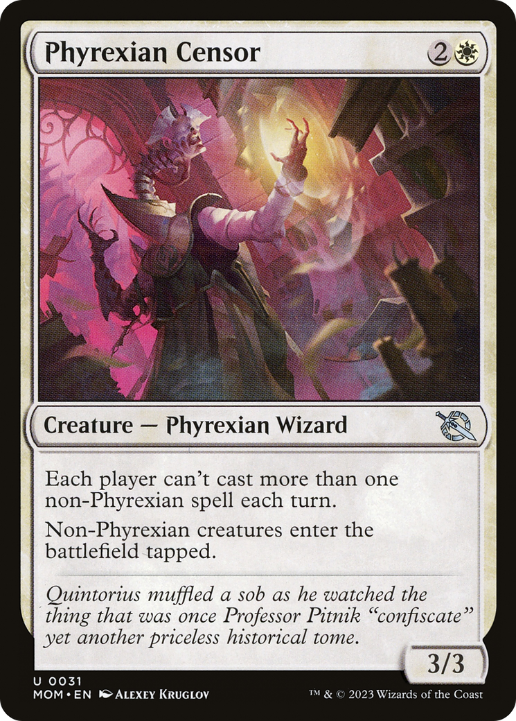 Phyrexian Censor (MOM-031) [March of the Machine] Foil MTG Single Wizards of the Coast