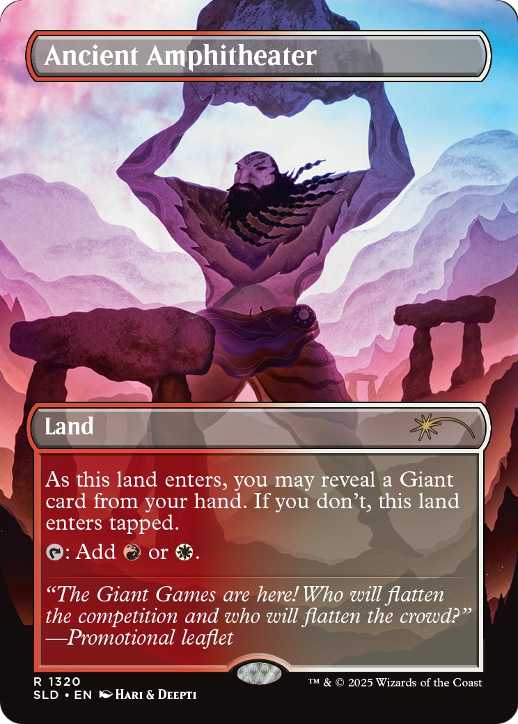 Ancient Amphitheater (SLD-1320) [Secret Lair Drop] (Borderless) Foil