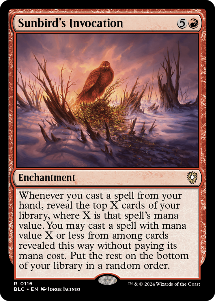 Sunbird's Invocation (BLC-116) [Bloomburrow Commander] MTG Single Wizards of the Coast