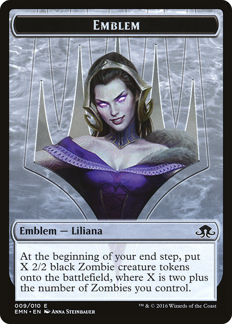 Emblem - Liliana, the Last Hope (EMN-009) [Tokens] Eldritch Moon Tokens MTG Single Wizards of the Coast
