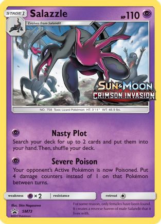 Salazzle - SM73 (Prerelease) (/248) Holofoil [SM: Black Star Promos] Pokemon Single Pokémon