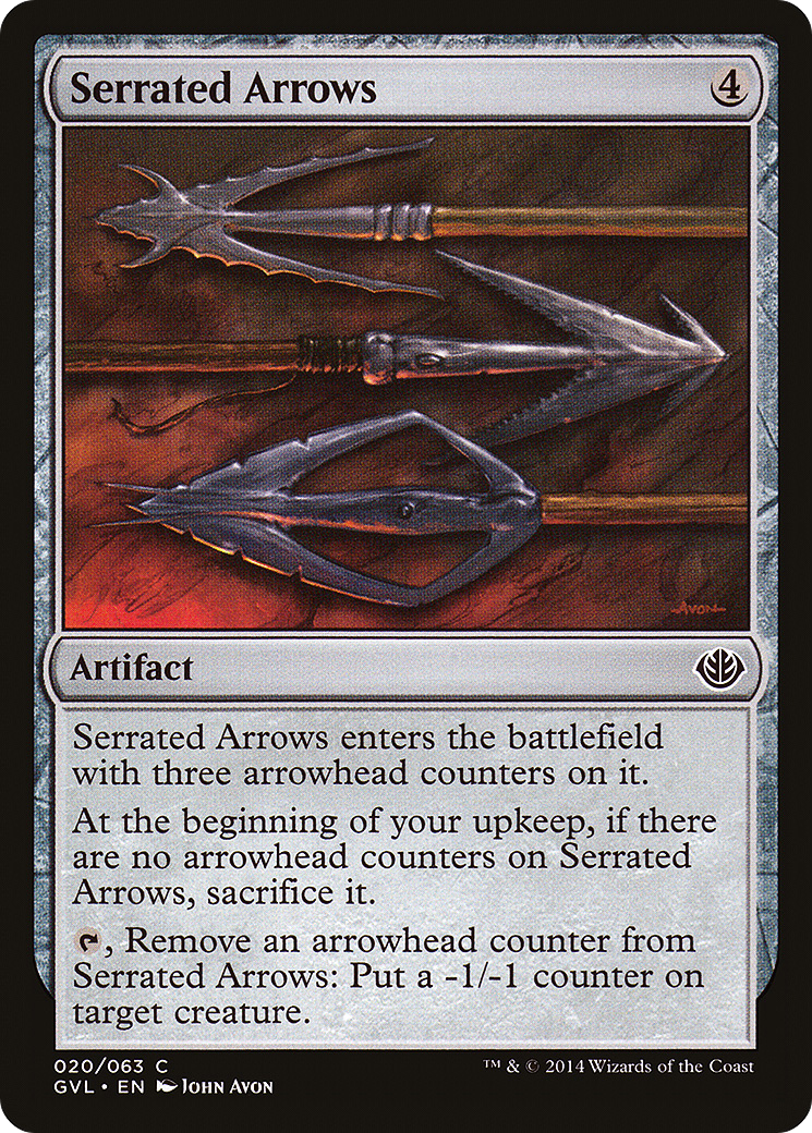 Serrated Arrows (DD3-020) [Misc] Duel Decks Anthology: Garruk vs. Liliana MTG Single Wizards of the Coast