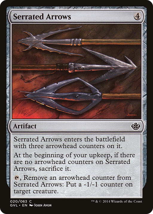 Serrated Arrows (DD3-020) [Misc] Duel Decks Anthology: Garruk vs. Liliana MTG Single Wizards of the Coast