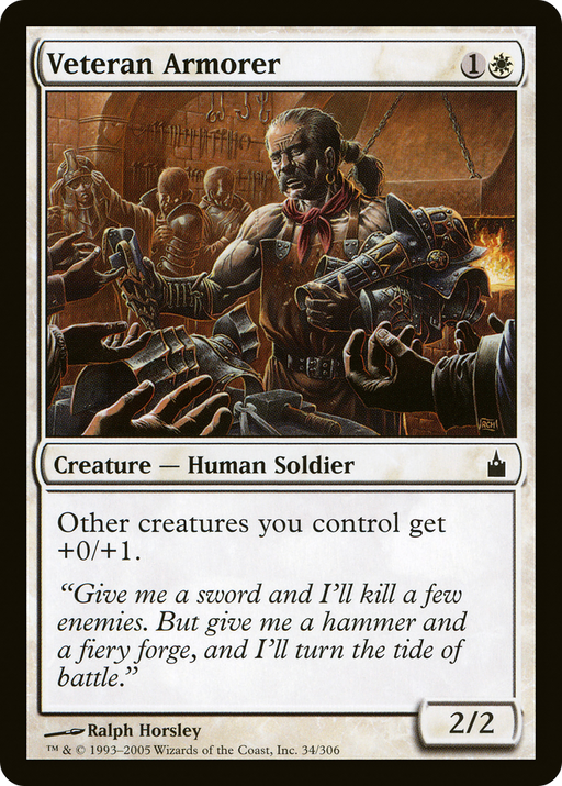 Veteran Armorer (RAV-034) [Ravnica: City of Guilds] MTG Single Wizards of the Coast
