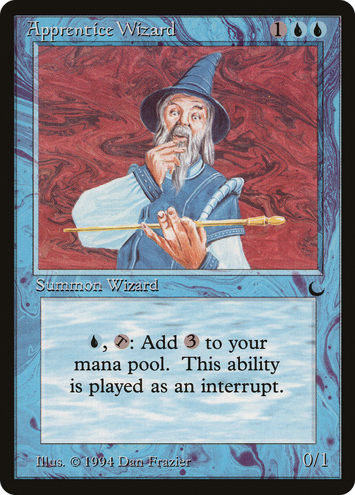 Apprentice Wizard (DRK-) [Oldschool] The Dark MTG Single Wizards of the Coast