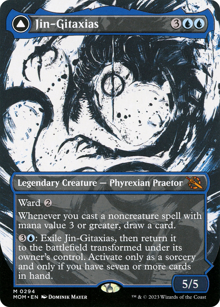 Jin-Gitaxias (MOM-294) [March of the Machine] (Showcase) (Borderless) MTG Single Wizards of the Coast