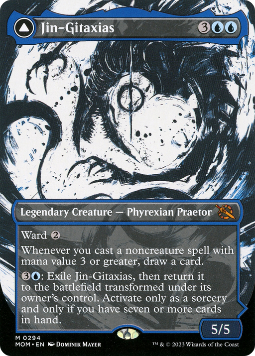 Jin-Gitaxias (MOM-294) [March of the Machine] (Showcase) (Borderless) MTG Single Wizards of the Coast