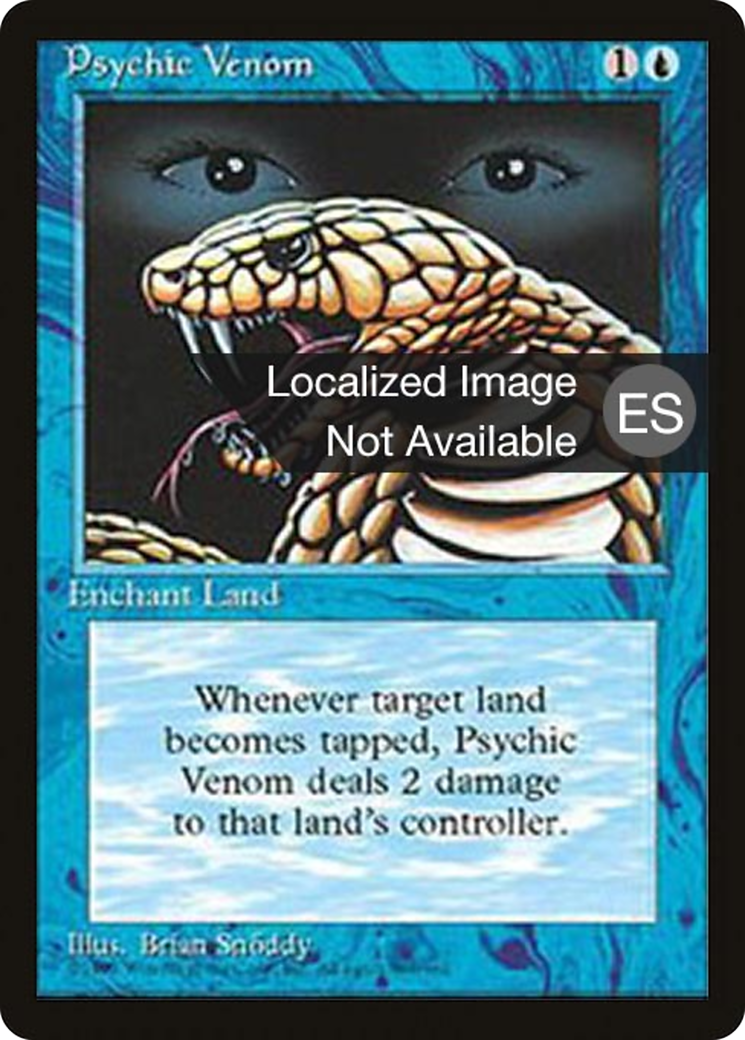 Psychic Venom (4BB-096) [Fourth Edition Foreign Black Border] MTG Single Wizards of the Coast