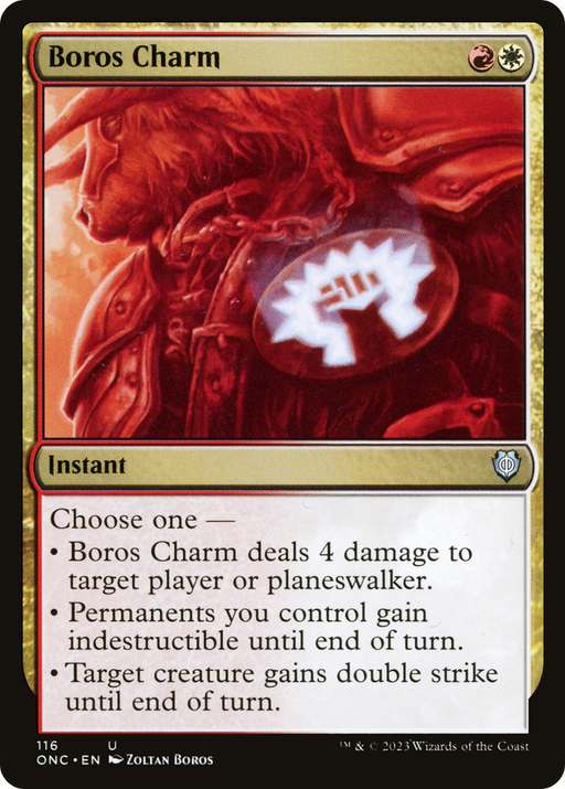 Boros Charm (ONC-116) [Phyrexia: All Will Be One Commander] MTG Single Wizards of the Coast
