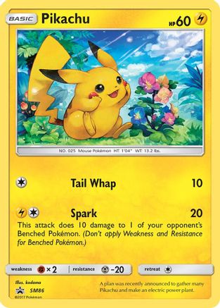 Pikachu - SM86 (SM86/248) Holofoil [SM: Black Star Promos] Pokemon Single Pokémon