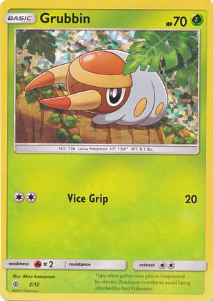 Grubbin - 2/12 (/12) Holofoil [Promos: McDonalds Promos 2017] Pokemon Single Pokémon