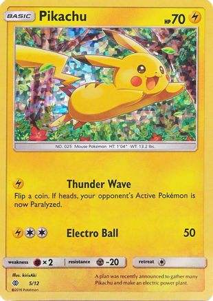 Pikachu - 5/12 (/12) Holofoil [Promos: McDonalds Promos 2017] Pokemon Single Pokémon