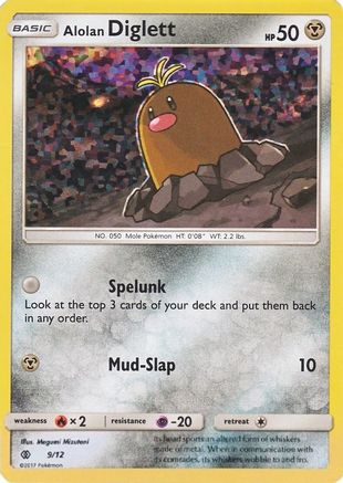 Alolan Diglett - 9/12 (9/12) - [Promos: McDonalds Promos 2017] Holofoil Pokemon Single Pokémon