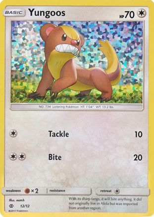 Yungoos - 12/12 (/12) Holofoil [Promos: McDonalds Promos 2017] Pokemon Single Pokémon