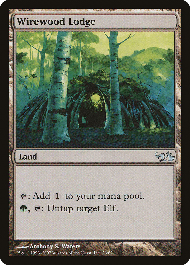 Wirewood Lodge (EVG-026) [Misc] Duel Decks: Elves vs. Goblins Foil MTG Single Wizards of the Coast