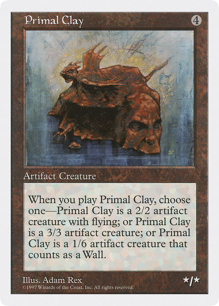 Primal Clay (5ED-395) [Fifth Edition] MTG Single Magic: The Gathering