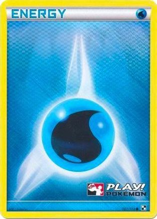 Water Energy 107/114 (Play! Pokemon) Holofoil [Promos: League & Championship Cards] Pokemon Single Pokémon