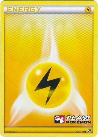 Lightning Energy - 108/114 (Play! Pokemon) Holofoil [Promos: League & Championship Cards] Pokemon Single Pokémon