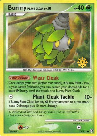 Burmy (Plant Cloak) - 78/132 () [Promos: Countdown Calendar Promos] Pokemon Single Pokémon