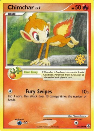 Chimchar - 57/100 () [Promos: Countdown Calendar Promos] Pokemon Single Pokémon