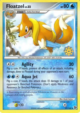 Floatzel - 37/106 () [Promos: Countdown Calendar Promos] Pokemon Single Pokémon