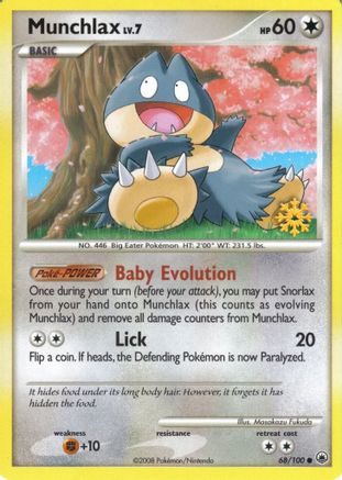 Munchlax - 68/100 () [Promos: Countdown Calendar Promos] Pokemon Single Pokémon