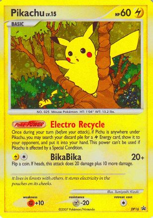 Pikachu - DP16 (DP16) - [Promos: Countdown Calendar Promos] Holofoil Pokemon Single Pokémon