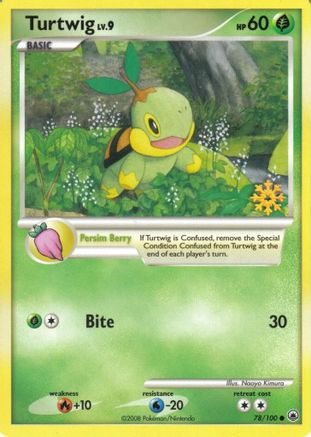 Turtwig - 78/100 () [Promos: Countdown Calendar Promos] Pokemon Single Pokémon