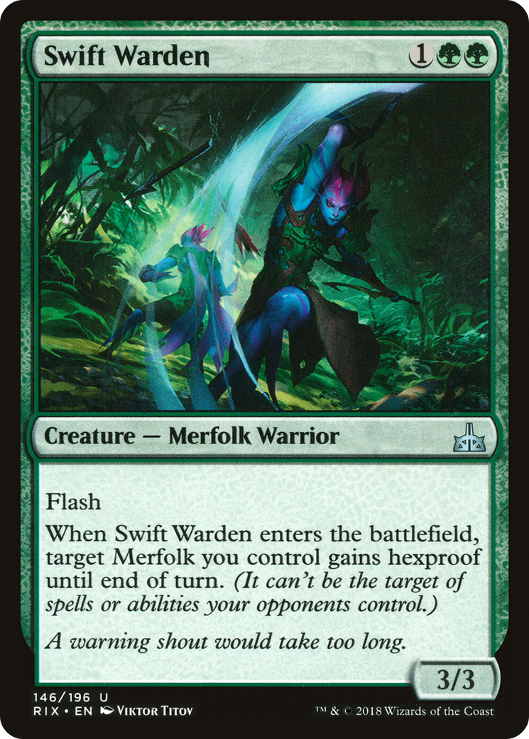 Swift Warden (RIX-146) [Rivals of Ixalan] Foil MTG Single Wizards of the Coast