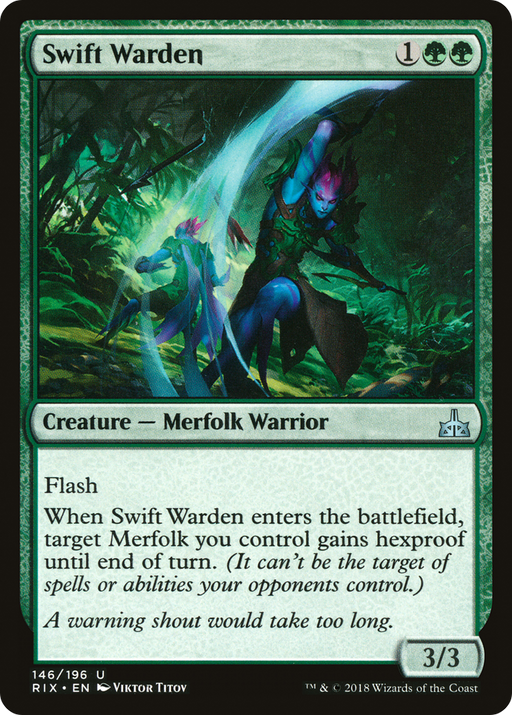 Swift Warden (RIX-146) [Rivals of Ixalan] Foil MTG Single Wizards of the Coast