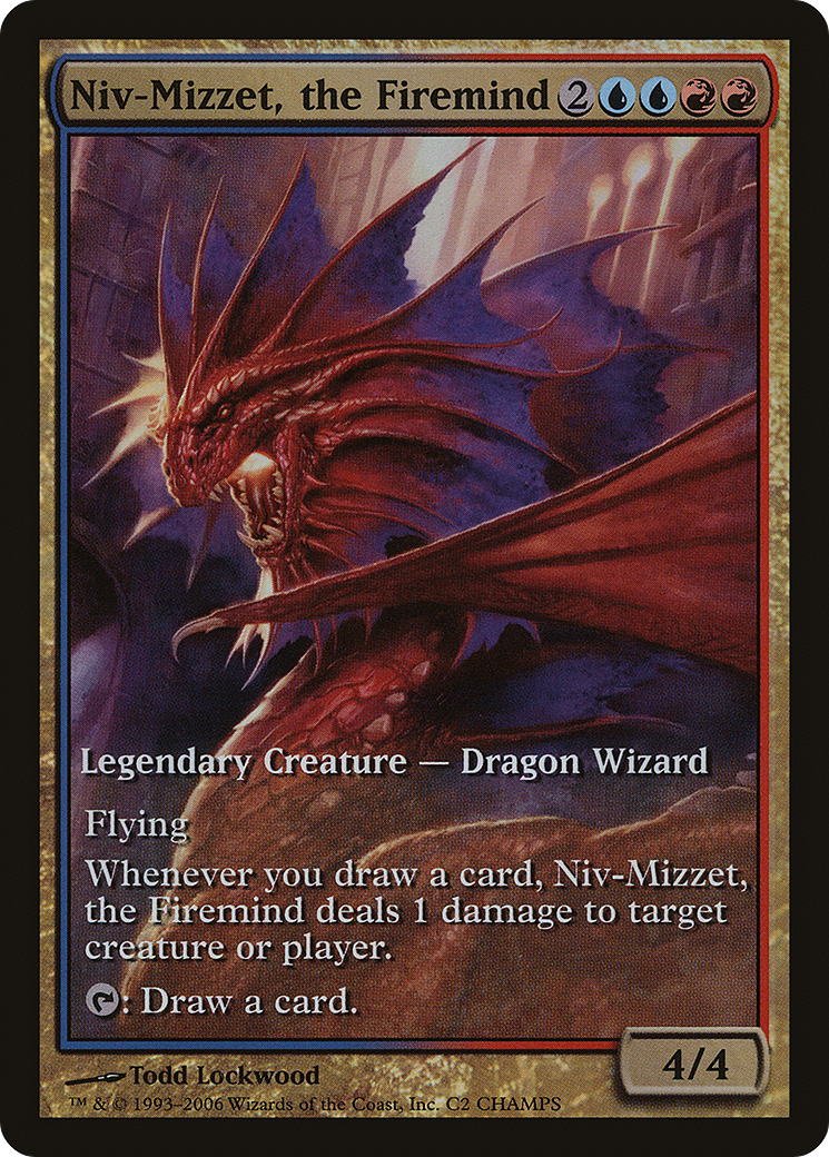 Niv-Mizzet, the Firemind (CHAMPS-002) [Misc] Champs and States Foil MTG Single Wizards of the Coast