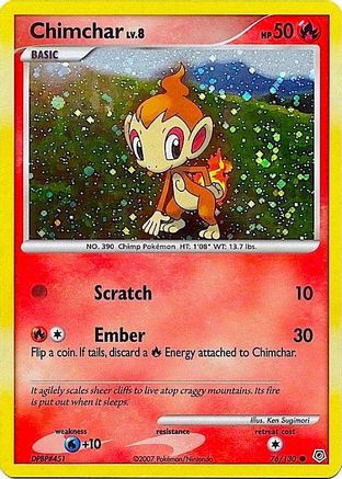 Chimchar - 76/130 (Cosmos Holo) Holofoil [Misc: Cards & Products] Pokemon Single Pokémon