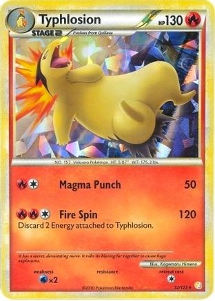 Typhlosion 32/123 (Cracked Ice Holo) Holofoil [Misc: Deck Exclusives] Pokemon Single Pokémon