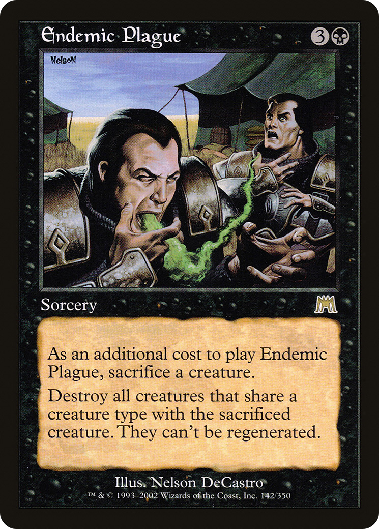 Endemic Plague (ONS-142) [Onslaught] Foil MTG Single Wizards of the Coast
