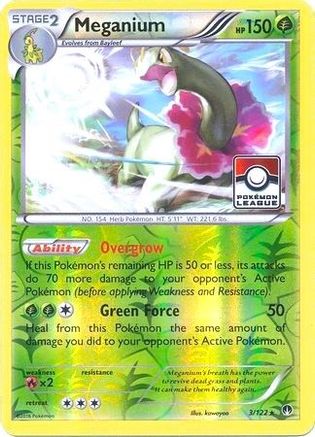 Meganium - 3/122 (Pokemon League) Reverse Holofoil [Promos: League & Championship Cards] Pokemon Single Pokémon