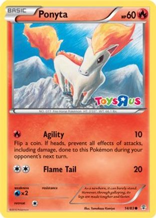 Ponyta - 14/83 (Toys R Us Promo) Holofoil [Misc: Cards & Products] Pokemon Single Pokémon