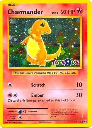 Charmander - 9/108 (Toys R Us Promo) Holofoil [Misc: Cards & Products] Pokemon Single Pokémon