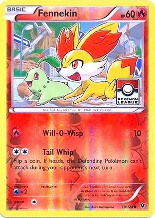 Fennekin - 10/124 (Pokemon League) Reverse Holofoil [Promos: League & Championship Cards] Pokemon Single Pokémon