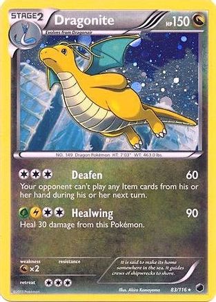 Dragonite - 83/116 (Cosmos Holo) () Holofoil [Misc: Blister Exclusives] Pokemon Single Pokémon