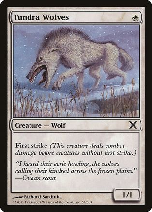 Tundra Wolves (10E-054) [10th Edition] MTG Single Wizards of the Coast
