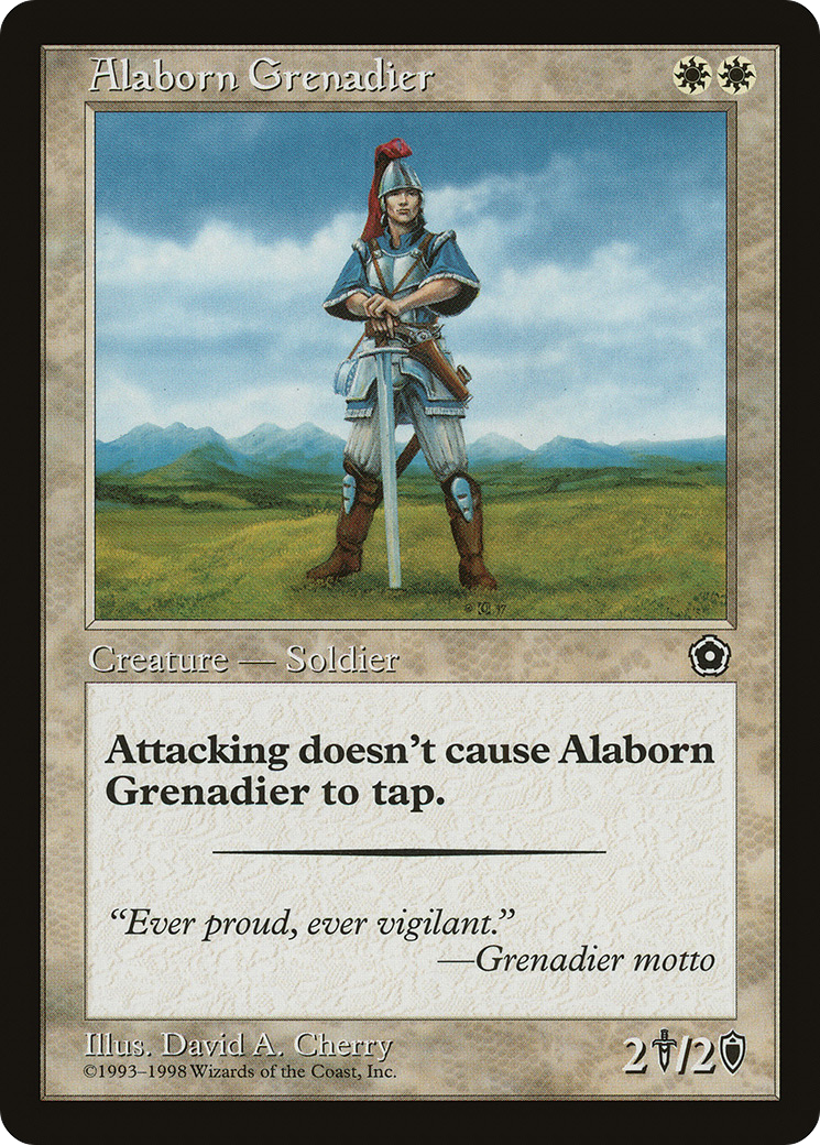 Alaborn Grenadier (P02-) [Misc] Portal Second Age MTG Single Wizards of the Coast