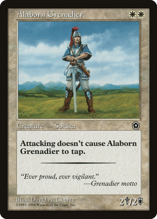 Alaborn Grenadier (P02-) [Misc] Portal Second Age MTG Single Wizards of the Coast