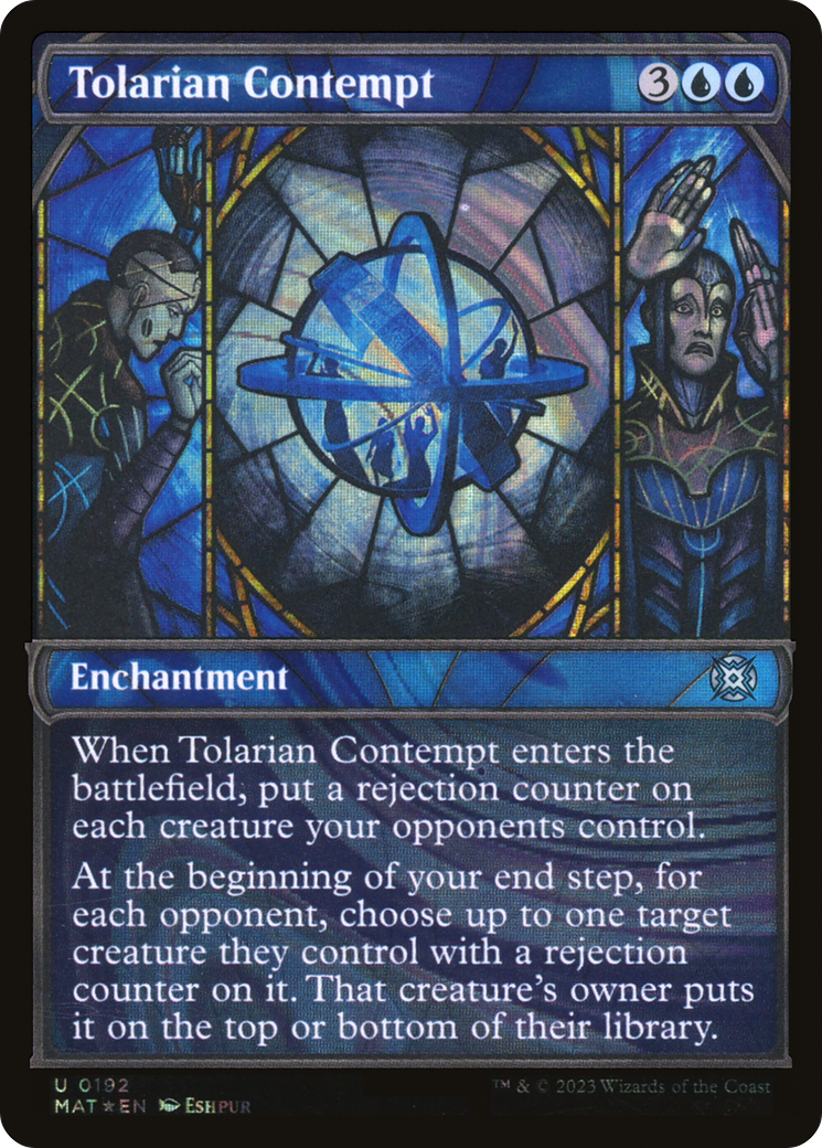 Tolarian Contempt (Halo Foil) (MAT-192) [March of the Machine: The Aftermath] (Showcase) Foil MTG Single Wizards of the Coast