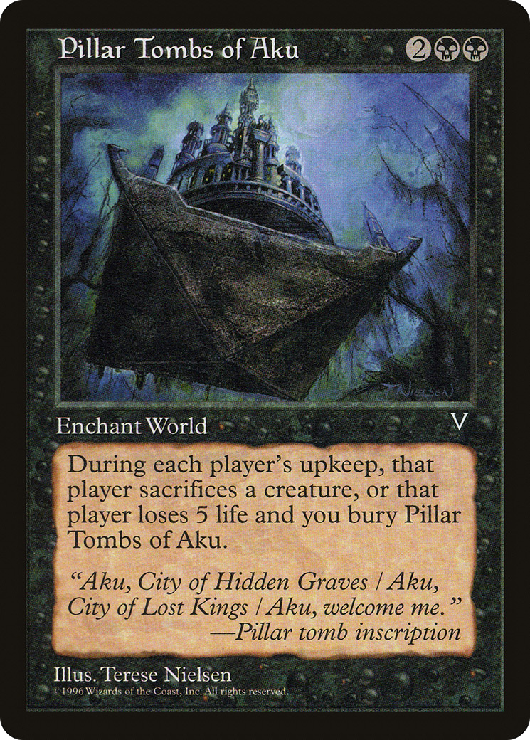 Pillar Tombs of Aku (VIS-067) [Visions] MTG Single Wizards of the Coast