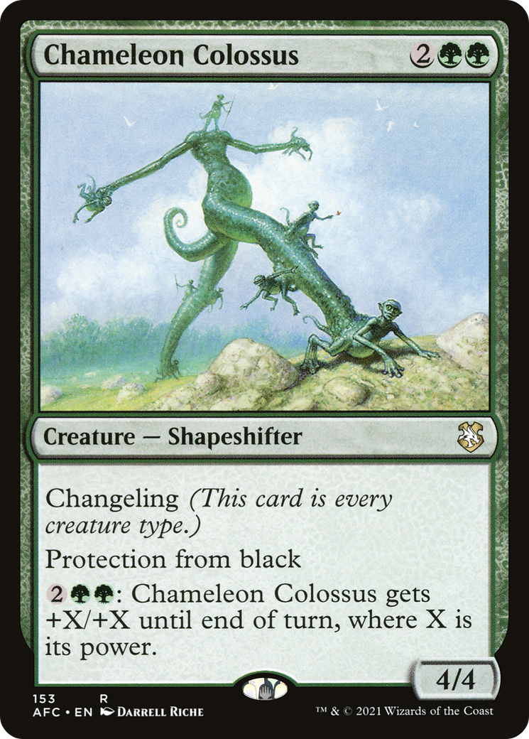 Chameleon Colossus (AFC-153) [Forgotten Realms Commander] MTG Single Wizards of the Coast