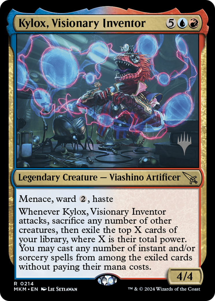 Kylox, Visionary Inventor (PPMKM-214) [Murders at Karlov Manor Promos] Foil MTG Single Wizards of the Coast