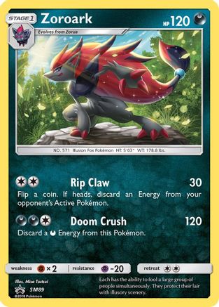 Zoroark SM89/248 Holofoil [SM: Black Star Promos] Pokemon Single Pokémon